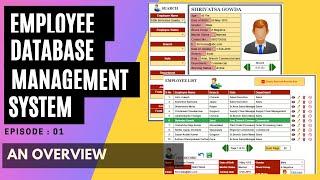 01 EMPLOYEE DATABASE MANAGEMENT SYSTEM | LAZINESS AND EXCEL