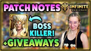  PATCH NOTES ️ GIVEAWAYS! + New Hero  Infinite Magicraid 