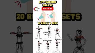 Lift Sagging Breast Breast Lift and Tightening Exercises #shorts #yoga #weightloss #workoutmusic