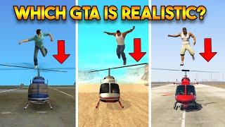 WHICH GTA IS MORE REALISTIC? (COMPARING GTA 5, GTA 4, GTA SAN ANDREAS, GTA VC, GTA 3)