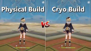 Freminet Physical Build vs Cryo Build !! Gameplay Comparison!! Genshin Impact