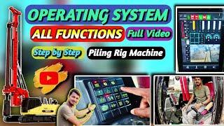 Piling Rig Operating System | Full Function Video In Hindi 2024 | MACHINE SIKHO | SANY SR155 #vlog