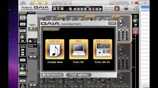 Roland Gaia SH-01 Sound Designer Software Introduction