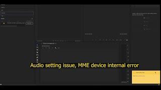 Premiere pro audio setup issue, How to fix premiere pro not playing audio