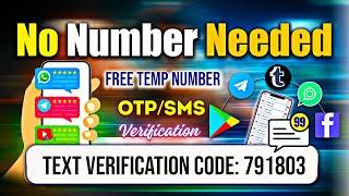 1010% Get Free UNLIMITED Phone Number For OTP Verification Codes 2025 | OTP/SMS Bypass | voip number