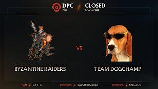 Byzantine vs DogChamp Game 3 - DPC NA Closed Qualifiers: Quarterfinals w/ PartyPetee