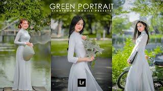 Green Portrait Preset│Lightroom Presets DNG and XMP Free Download │ Free Presets