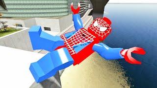 Lego Spiderman Ragdolls Physics (GMOD) Episode 452