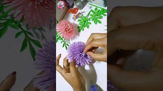 Paper flowers making idea / a4 nirmana / school craft idea with paper / room decoration idea