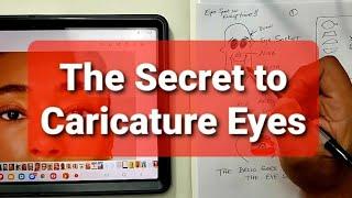 The Secret to Caricature Eyes  #art #drawing #illustration