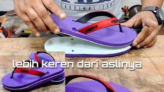 Mengubah sandal jepit jadi cantik dan keren