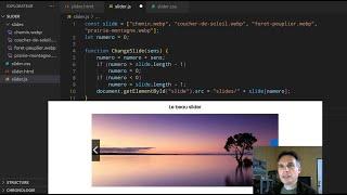 Coder un slider simple en JavaScript, HTML et CSS