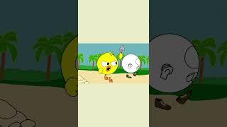 Chicken Gun throw ball chick vs countryball #Shorts