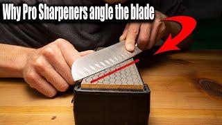 Sharpening a Kitchen Knife In Real Time - How To Sharpen A Chefs Knife