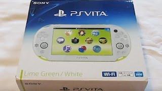 PS Vita Lime Green Slim 2000 Unboxing, Start Up & Review/Thoughts