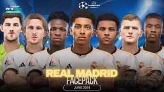 Real Madrid Facepack Pes 2021 & Football Life 2024 Winner UCL 2024 (SIDER&CPK) PC