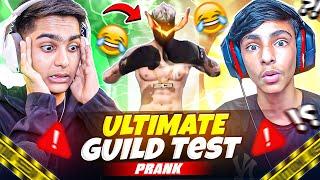 Ultimate Guild Test Prank On Funny Bchaa  Yeh क्या होगया - Funniest Match Must Watch  - Free Fire