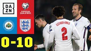 4 Tore in 15 Minuten! Kane weiter torhungrig: San Marino - England 0:10 | European Qualifiers | DAZN