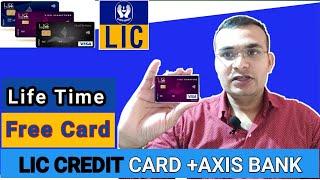 LIC Credit card | Lic credit card+axis bank Lic credit card online all,LIC LifeTime Free Credit Card