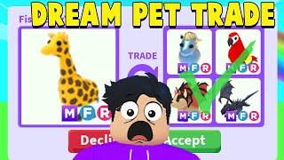 I Traded Away My *MEGA NEON GIRAFFE* Adopt Me Dream Pet!