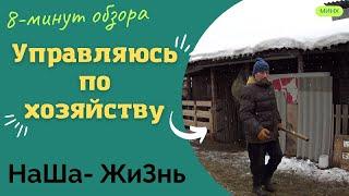 Управляюсь по хозяйство) кидаю навоз и доброе утро страна