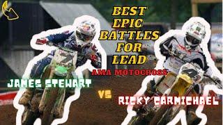 Best Epic Battles for Lead AMA Motocross James Stewart vs Ricky Carmichael
