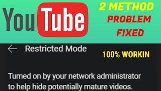 Restricted Mode Turned on by Your Network Administrator You Tube | how to turn off restricted mode