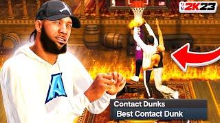 HOW to GET A CONTACT DUNK EVERY TIME on NBA 2K23! NEVER GET BLOCKED AGAIN & GET UNLIMITED CONTACTS!