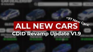 All New Cars CDID Revamp Update V 1.9 - 97+ New Cars!