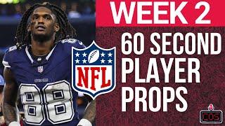 5 Props in 60 Seconds for NFL Week 2!