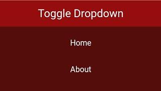 How to toggle dropdown and close dropdown from anywhere with Javascript.