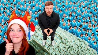 2,000 Человек Борются За $5,000,000 Мистер Бист ( MrBeast ) Реакция