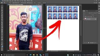 How to make Passport size photo - passport size photo केसे बनाए || Photoshop Tutorial