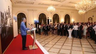 PM Lee Hsien Loong at the Founders Forum Smart Nation Singapore Reception