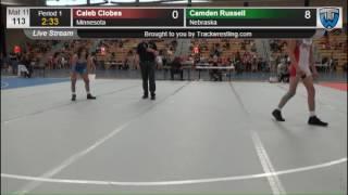 1078 Junior Men 113 Caleb Clobes Minnesota vs Camden Russell Nebraska 7859825104