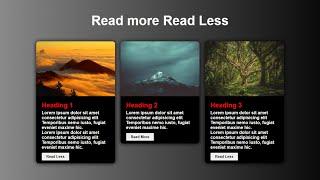 Animated Read More / Read Less Button with React Js || Expand and Collapse React || Source Code