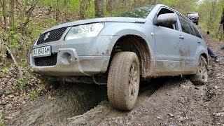 КРОССОВЕР поехал в ЖЕСТЬ. SUZUKI Grand Vitara vs MERCEDES G-Class vs НИВА vs УАЗ. OFF-ROAD