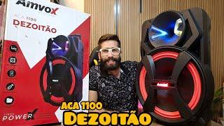 AMVOX ACA 1100 DEZOITÃO: A maior Caixa de som AMPLIFICADA que Já TESTEI!  (Unboxing/Análise)