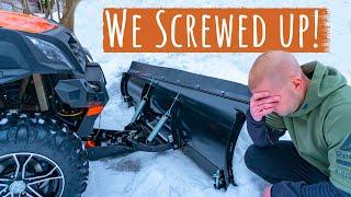 UTV Snow Plowing | Don't Make this Mistake!