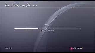 How To Transfer Saved Game Files USB  to System Storage (PS4 / PS4 PRO)