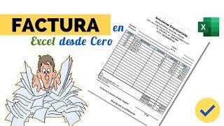 Como CREAR una FACTURA en EXCEL