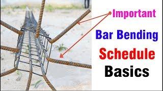 Bar Bending Schedule Basics - Bar Bending Schedule for Steel