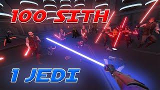 100 SITH vs 1 JEDI In Virtual Reality (Blade & Sorcery)