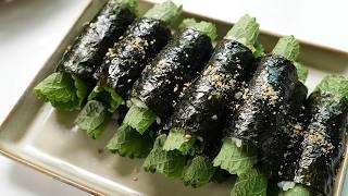 Gimbap is expensive. Just prepare 3 things without fire at home ‼ ️