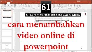 cara menambahkan video online di powerpoint