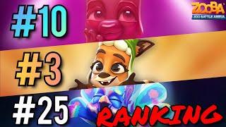 I Ranked EVERY Zooba Character Solo Showdown | Zooba Ranking Updated 2024 (1) | TheOne Gaming |