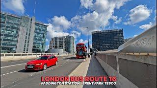 Relaxing London Bus Ride with Upper Deck Views: London Bus Route 16 Journey from Paddington Station