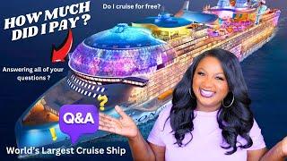 HOW MUCH DID I PAY FOR  ICON OF THE SEAS |  CRUISE Q & A | ANSWERING CRUISE QUESTIONS