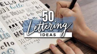 50 Hand Lettering Ideen! Einfache Wege, deine Schriftart zu verändern!