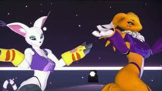 Digimon Gatomon & Renamon [MMD] "Touch My Body"